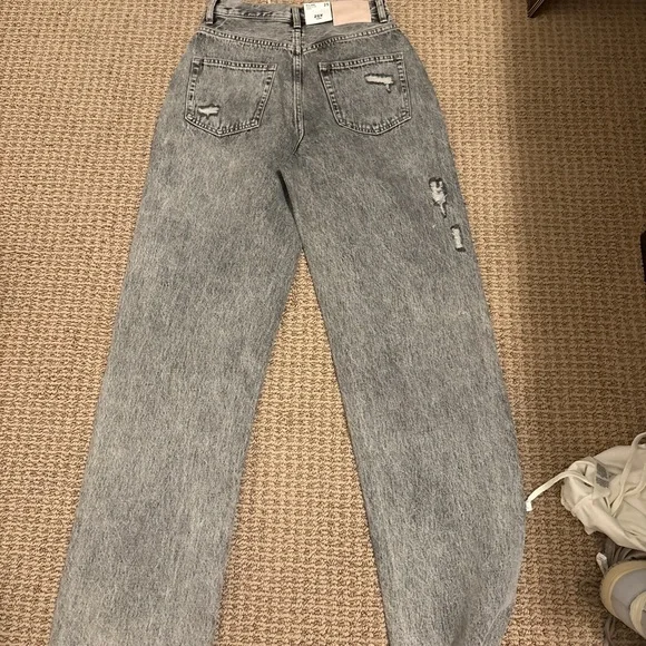 Zumiez Black Distressed Women's Straight Leg Jeans - Picture 7 of 7